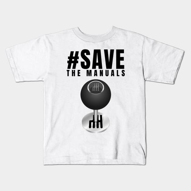 Save the manuals Kids T-Shirt by MOTOSHIFT